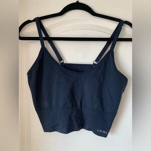 Laura Ashley Navy  sports Bra NWOT. Size 3X.
